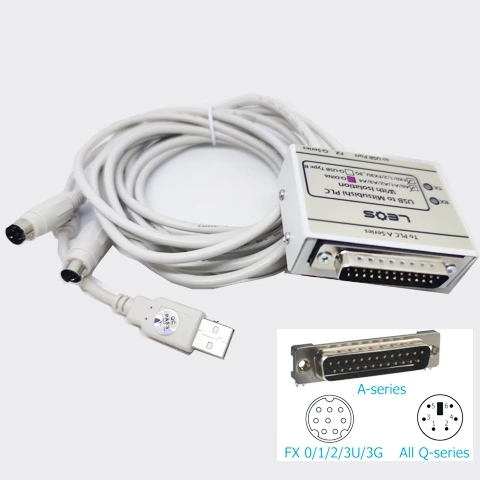 PLC Mitsubishi Download Cable 3IN1 Q/FX/A/GOT/Servo