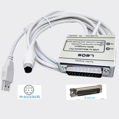USB to PLC Mitsu A/FX Download Cable