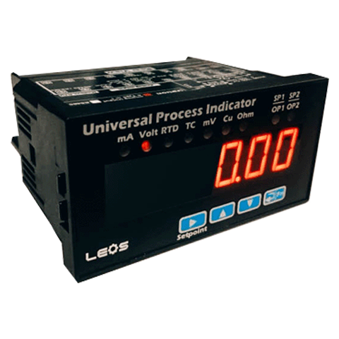 Process Meter with Universal Input (mA, V, PT100, T/C)